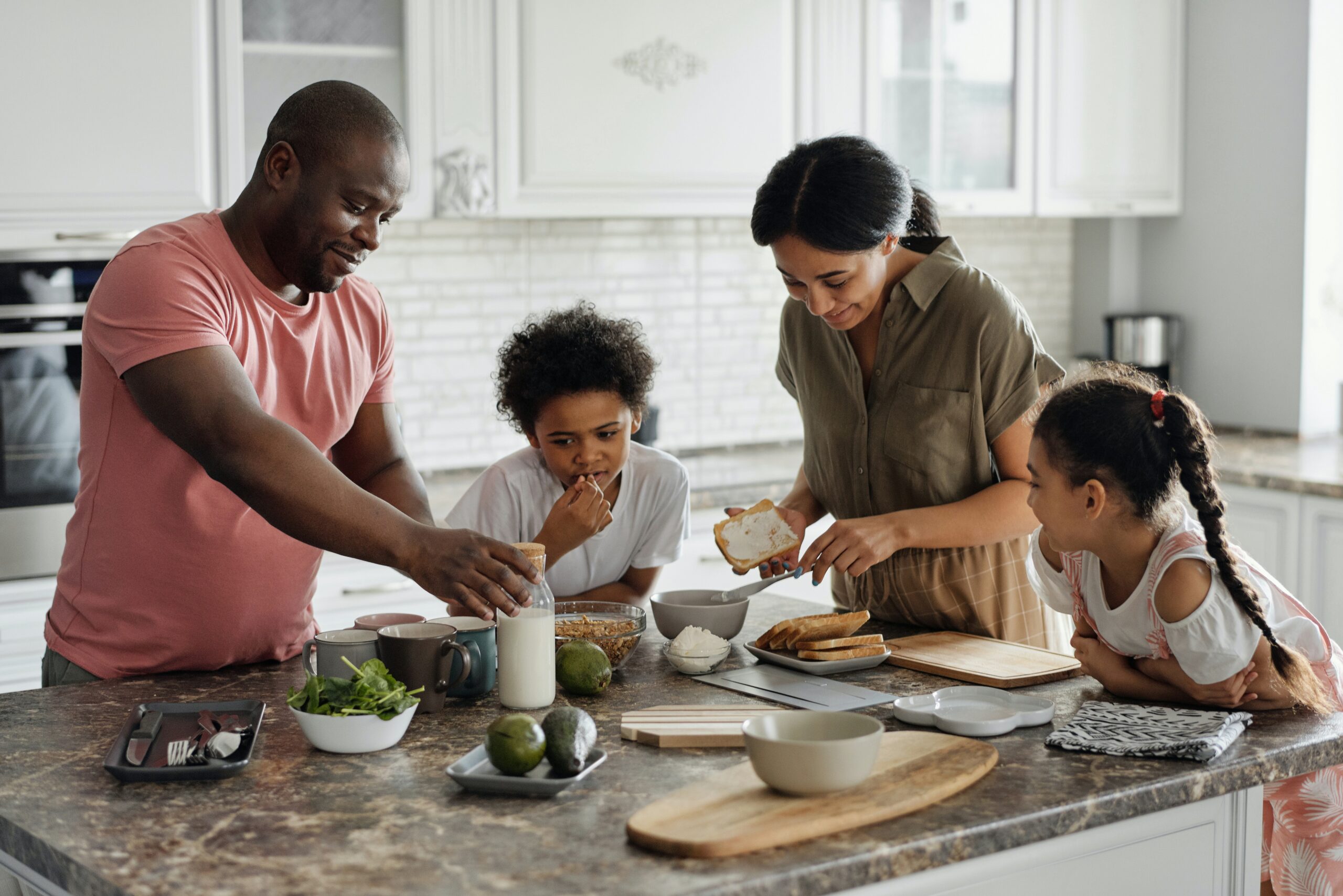 Show parents working together to parent positively